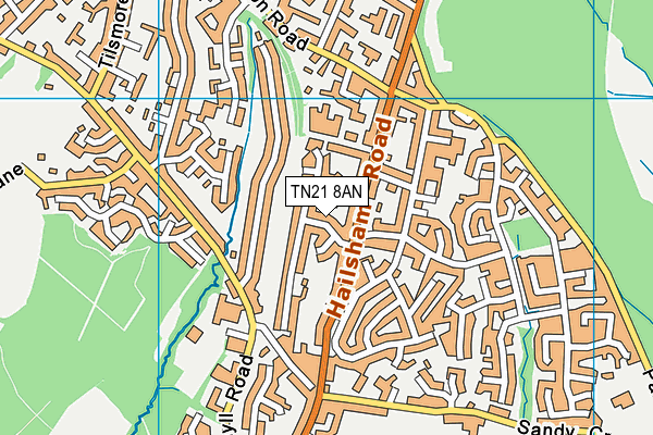 TN21 8AN map - OS VectorMap District (Ordnance Survey) TN21 8AN map - OS VectorMap District (Ordnance Survey)