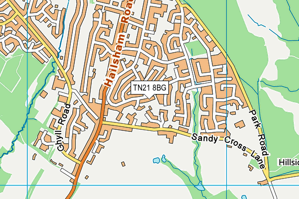 TN21 8BG map - OS VectorMap District (Ordnance Survey) TN21 8BG map - OS VectorMap District (Ordnance Survey)