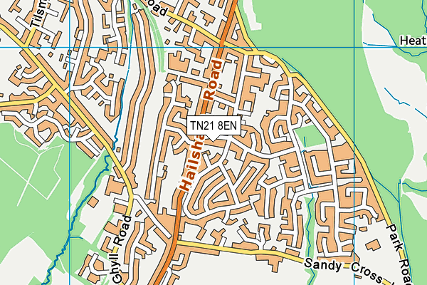 TN21 8EN map - OS VectorMap District (Ordnance Survey) TN21 8EN map - OS VectorMap District (Ordnance Survey)