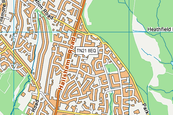 TN21 8EQ map - OS VectorMap District (Ordnance Survey) TN21 8EQ map - OS VectorMap District (Ordnance Survey)