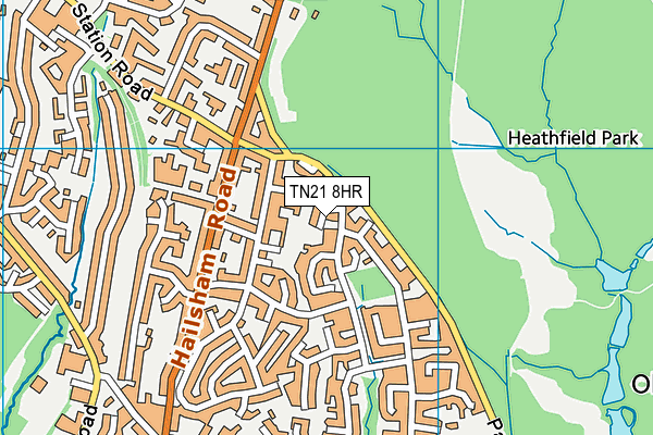 TN21 8HR map - OS VectorMap District (Ordnance Survey) TN21 8HR map - OS VectorMap District (Ordnance Survey)