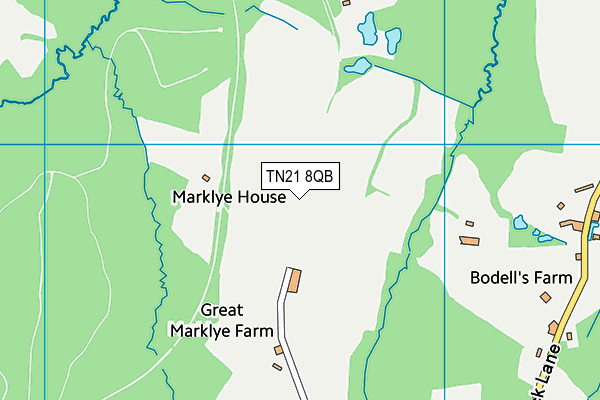 TN21 8QB map - OS VectorMap District (Ordnance Survey) TN21 8QB map - OS VectorMap District (Ordnance Survey)