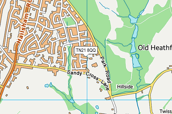 TN21 8QQ map - OS VectorMap District (Ordnance Survey) TN21 8QQ map - OS VectorMap District (Ordnance Survey)