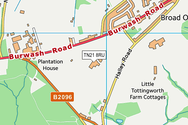 TN21 8RU map - OS VectorMap District (Ordnance Survey) TN21 8RU map - OS VectorMap District (Ordnance Survey)