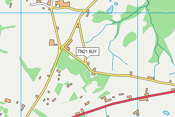 TN21 8UY map - OS VectorMap District (Ordnance Survey) TN21 8UY map - OS VectorMap District (Ordnance Survey)