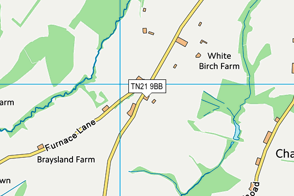 TN21 9BB map - OS VectorMap District (Ordnance Survey) TN21 9BB map - OS VectorMap District (Ordnance Survey)