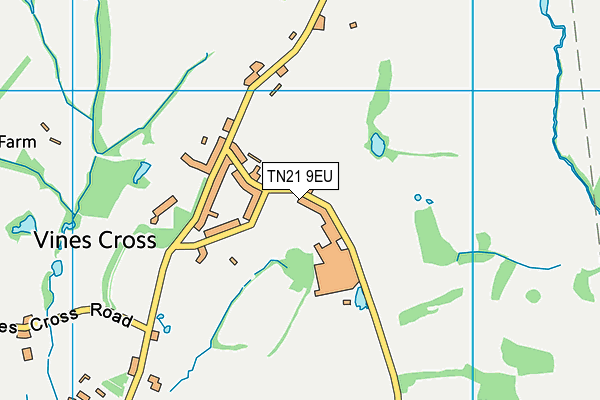 TN21 9EU map - OS VectorMap District (Ordnance Survey) TN21 9EU map - OS VectorMap District (Ordnance Survey)