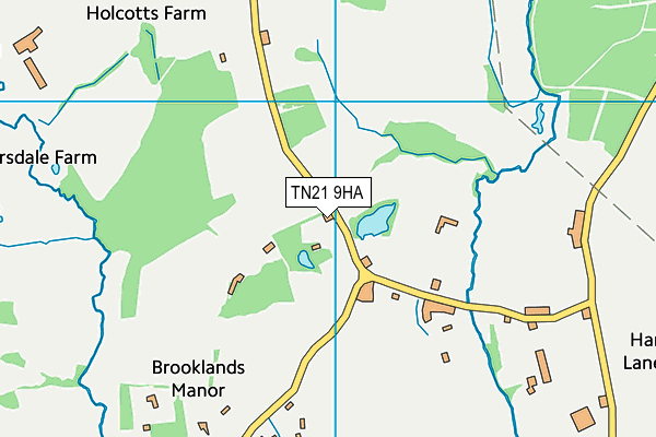 TN21 9HA map - OS VectorMap District (Ordnance Survey) TN21 9HA map - OS VectorMap District (Ordnance Survey)