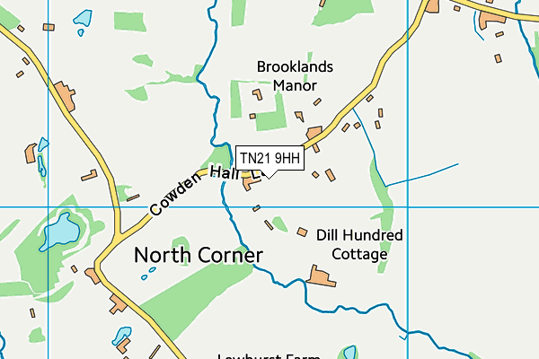 TN21 9HH map - OS VectorMap District (Ordnance Survey) TN21 9HH map - OS VectorMap District (Ordnance Survey)