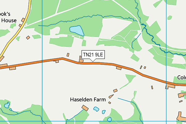 TN21 9LE map - OS VectorMap District (Ordnance Survey) TN21 9LE map - OS VectorMap District (Ordnance Survey)