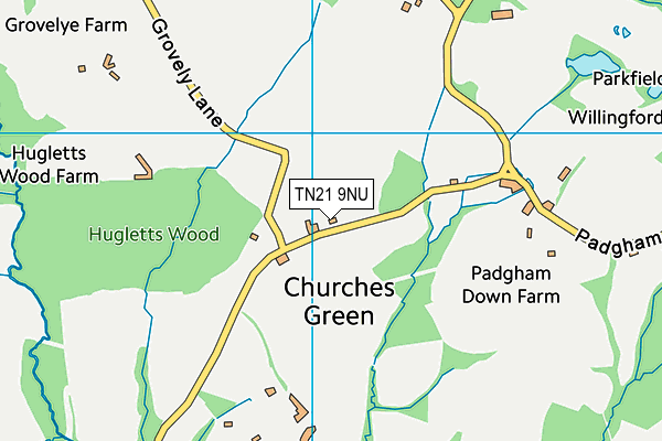 TN21 9NU map - OS VectorMap District (Ordnance Survey) TN21 9NU map - OS VectorMap District (Ordnance Survey)