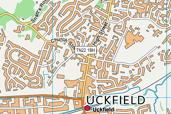 TN22 1BH map - OS VectorMap District (Ordnance Survey) TN22 1BH map - OS VectorMap District (Ordnance Survey)