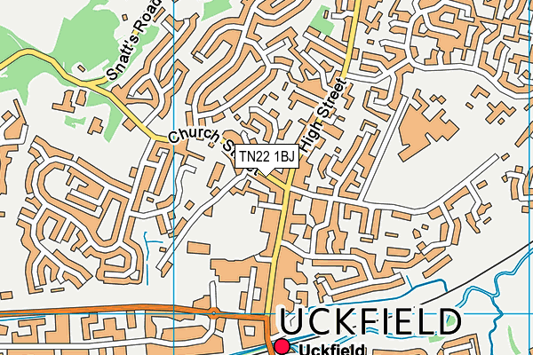 TN22 1BJ map - OS VectorMap District (Ordnance Survey) TN22 1BJ map - OS VectorMap District (Ordnance Survey)