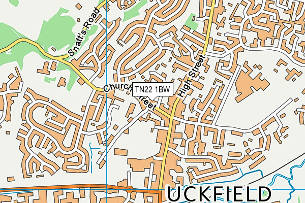 TN22 1BW map - OS VectorMap District (Ordnance Survey) TN22 1BW map - OS VectorMap District (Ordnance Survey)