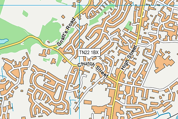 TN22 1BX map - OS VectorMap District (Ordnance Survey) TN22 1BX map - OS VectorMap District (Ordnance Survey)