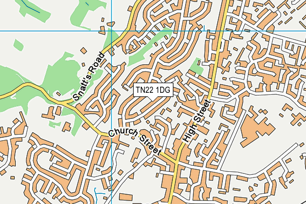 TN22 1DG map - OS VectorMap District (Ordnance Survey) TN22 1DG map - OS VectorMap District (Ordnance Survey)
