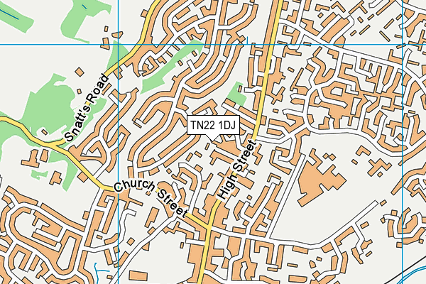 TN22 1DJ map - OS VectorMap District (Ordnance Survey) TN22 1DJ map - OS VectorMap District (Ordnance Survey)