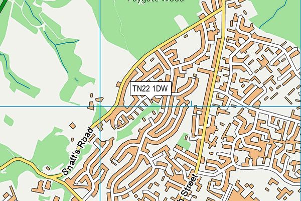 TN22 1DW map - OS VectorMap District (Ordnance Survey) TN22 1DW map - OS VectorMap District (Ordnance Survey)