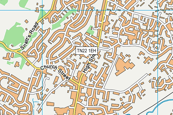 TN22 1EH map - OS VectorMap District (Ordnance Survey) TN22 1EH map - OS VectorMap District (Ordnance Survey)
