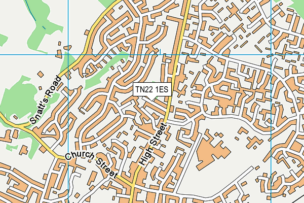 TN22 1ES map - OS VectorMap District (Ordnance Survey) TN22 1ES map - OS VectorMap District (Ordnance Survey)