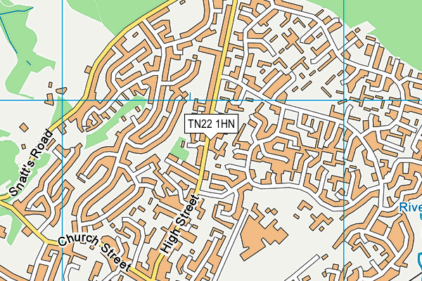 TN22 1HN map - OS VectorMap District (Ordnance Survey) TN22 1HN map - OS VectorMap District (Ordnance Survey)