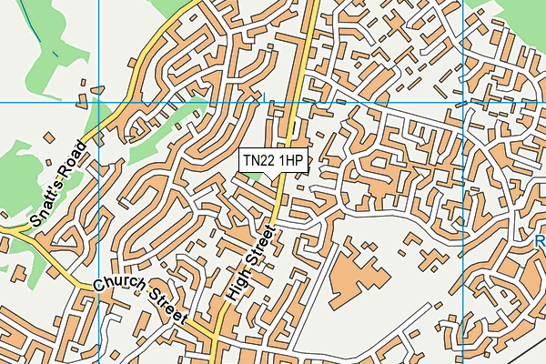 TN22 1HP map - OS VectorMap District (Ordnance Survey) TN22 1HP map - OS VectorMap District (Ordnance Survey)