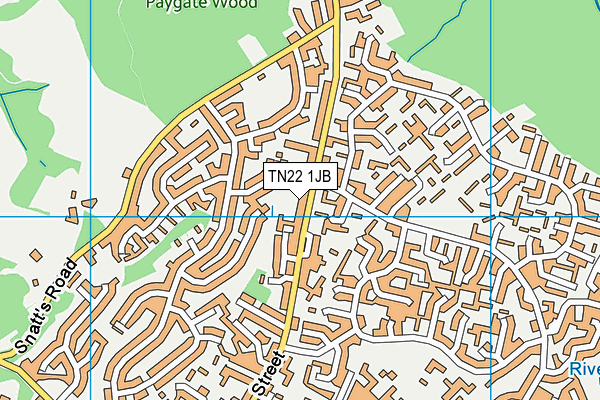 TN22 1JB map - OS VectorMap District (Ordnance Survey) TN22 1JB map - OS VectorMap District (Ordnance Survey)