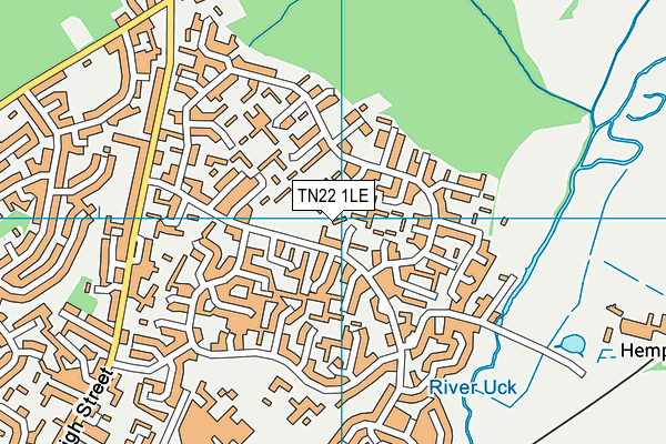 TN22 1LE map - OS VectorMap District (Ordnance Survey) TN22 1LE map - OS VectorMap District (Ordnance Survey)
