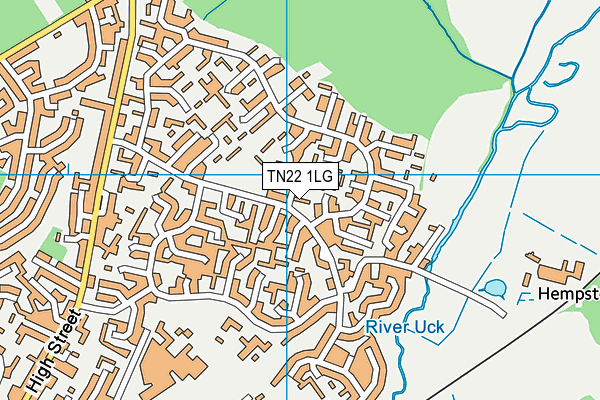 TN22 1LG map - OS VectorMap District (Ordnance Survey) TN22 1LG map - OS VectorMap District (Ordnance Survey)
