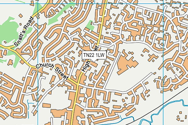 TN22 1LW map - OS VectorMap District (Ordnance Survey) TN22 1LW map - OS VectorMap District (Ordnance Survey)