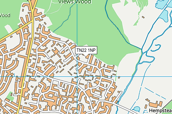 TN22 1NP map - OS VectorMap District (Ordnance Survey) TN22 1NP map - OS VectorMap District (Ordnance Survey)
