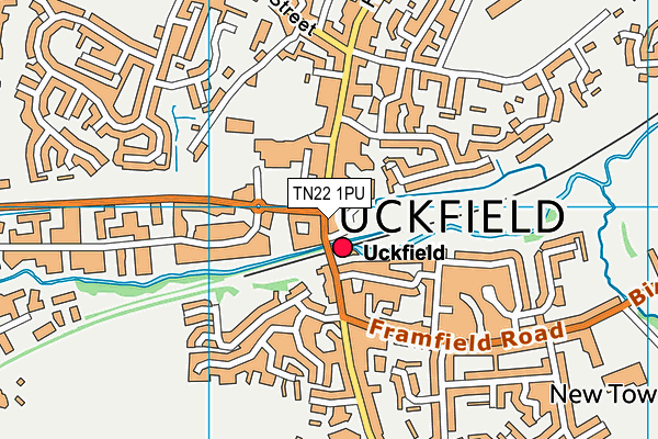 TN22 1PU map - OS VectorMap District (Ordnance Survey) TN22 1PU map - OS VectorMap District (Ordnance Survey)