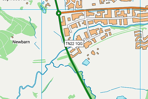 TN22 1QG map - OS VectorMap District (Ordnance Survey) TN22 1QG map - OS VectorMap District (Ordnance Survey)