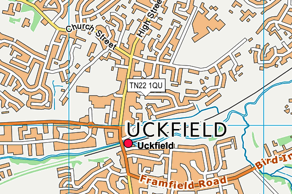TN22 1QU map - OS VectorMap District (Ordnance Survey) TN22 1QU map - OS VectorMap District (Ordnance Survey)