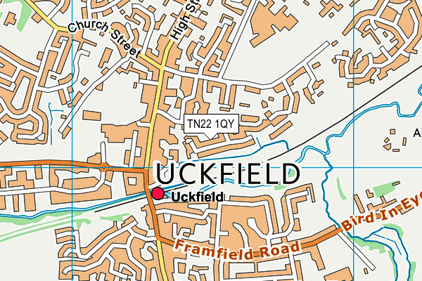 TN22 1QY map - OS VectorMap District (Ordnance Survey) TN22 1QY map - OS VectorMap District (Ordnance Survey)