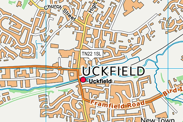TN22 1SL map - OS VectorMap District (Ordnance Survey) TN22 1SL map - OS VectorMap District (Ordnance Survey)