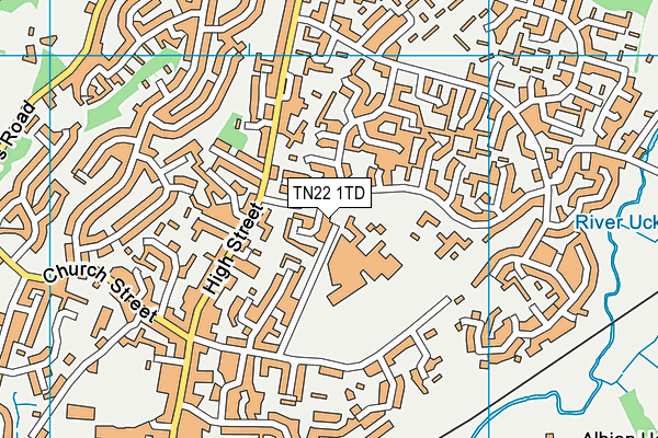 TN22 1TD map - OS VectorMap District (Ordnance Survey) TN22 1TD map - OS VectorMap District (Ordnance Survey)