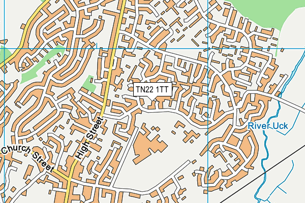 TN22 1TT map - OS VectorMap District (Ordnance Survey) TN22 1TT map - OS VectorMap District (Ordnance Survey)