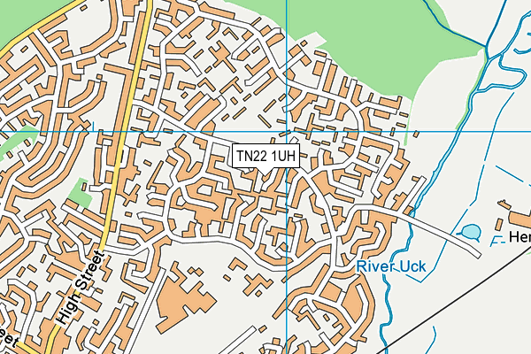 TN22 1UH map - OS VectorMap District (Ordnance Survey)