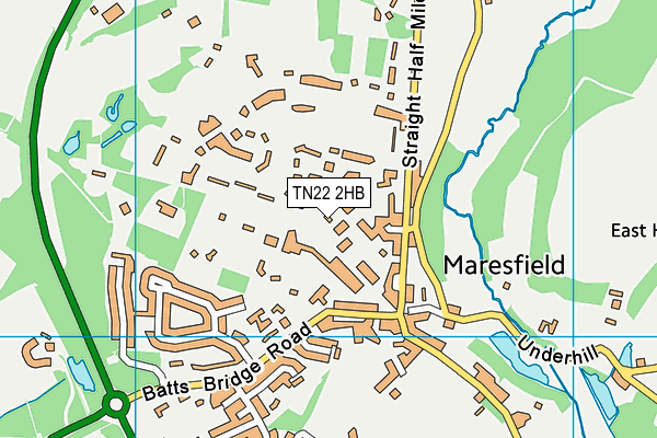 TN22 2HB map - OS VectorMap District (Ordnance Survey) TN22 2HB map - OS VectorMap District (Ordnance Survey)