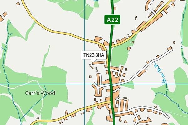 TN22 3HA map - OS VectorMap District (Ordnance Survey) TN22 3HA map - OS VectorMap District (Ordnance Survey)