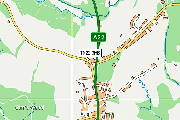 TN22 3HB map - OS VectorMap District (Ordnance Survey) TN22 3HB map - OS VectorMap District (Ordnance Survey)