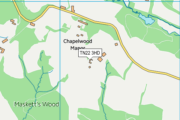 TN22 3HD map - OS VectorMap District (Ordnance Survey) TN22 3HD map - OS VectorMap District (Ordnance Survey)
