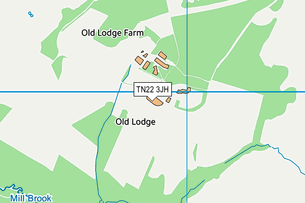 TN22 3JH map - OS VectorMap District (Ordnance Survey) TN22 3JH map - OS VectorMap District (Ordnance Survey)