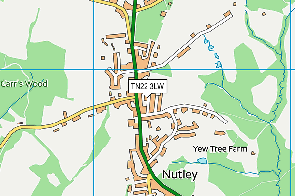 TN22 3LW map - OS VectorMap District (Ordnance Survey) TN22 3LW map - OS VectorMap District (Ordnance Survey)