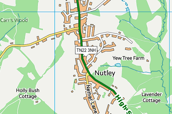TN22 3NH map - OS VectorMap District (Ordnance Survey) TN22 3NH map - OS VectorMap District (Ordnance Survey)