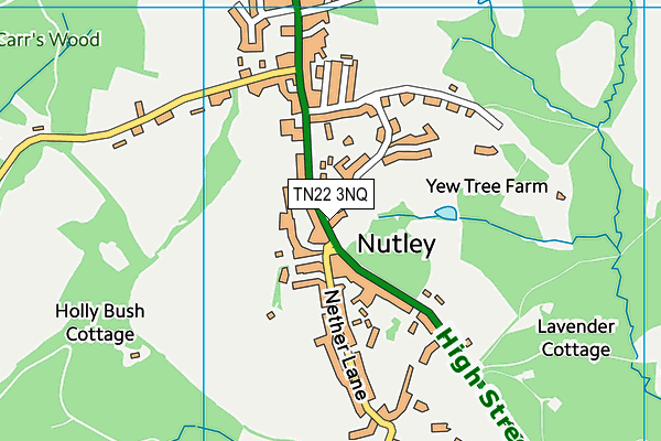 TN22 3NQ map - OS VectorMap District (Ordnance Survey)