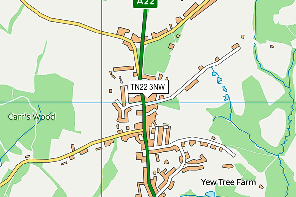 TN22 3NW map - OS VectorMap District (Ordnance Survey) TN22 3NW map - OS VectorMap District (Ordnance Survey)
