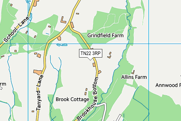 TN22 3RP map - OS VectorMap District (Ordnance Survey) TN22 3RP map - OS VectorMap District (Ordnance Survey)