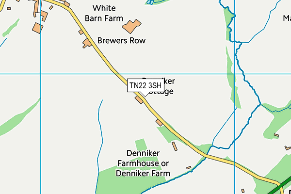 TN22 3SH map - OS VectorMap District (Ordnance Survey) TN22 3SH map - OS VectorMap District (Ordnance Survey)